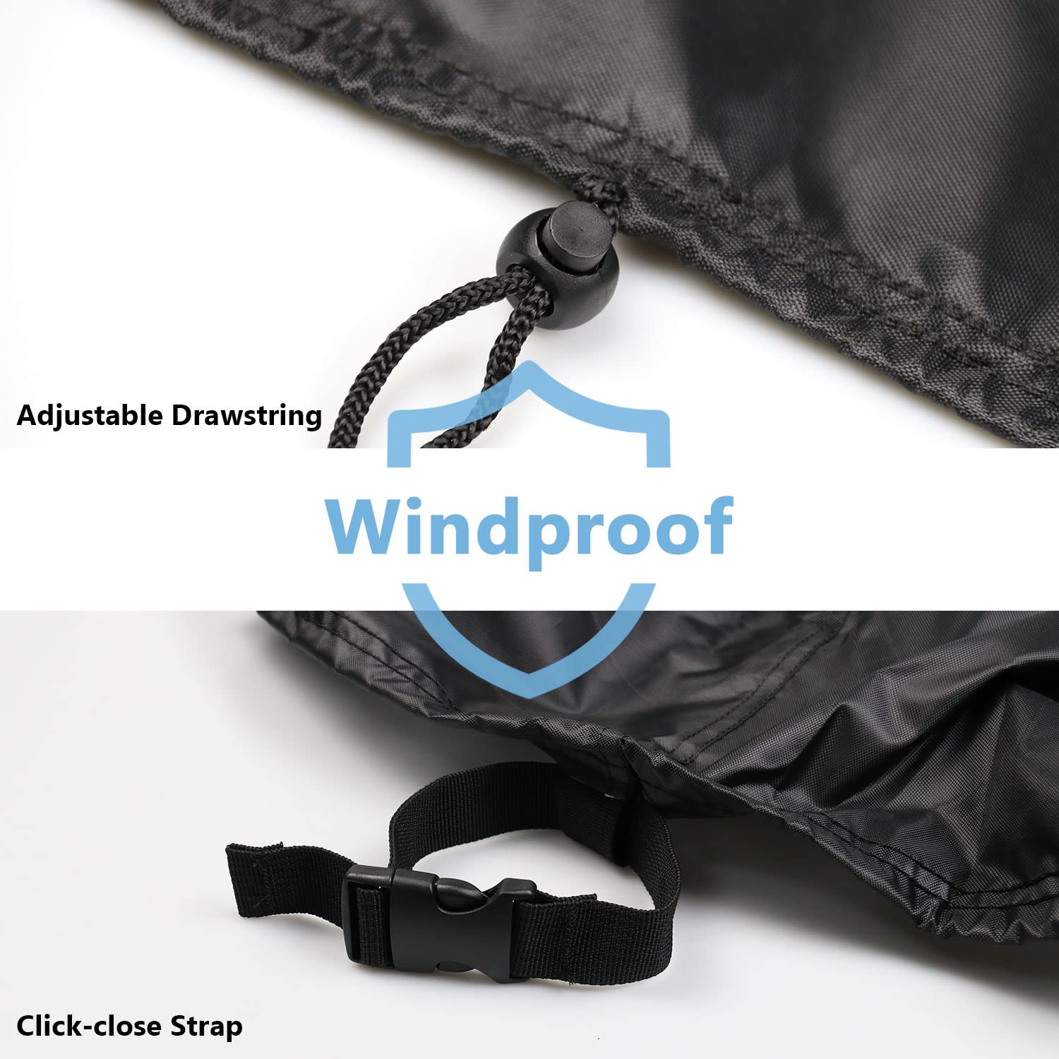 Jungda table cover with buckles keeps corners secure in windy conditions