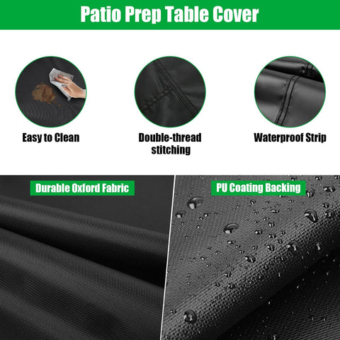 Jungda tear-resistant Oxford fabric shields table from sun and debris