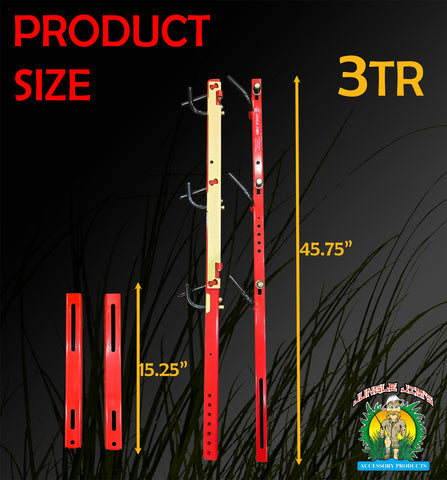 2-year welding warranty supports Jungle Jim's 3TR trimmer rack durability