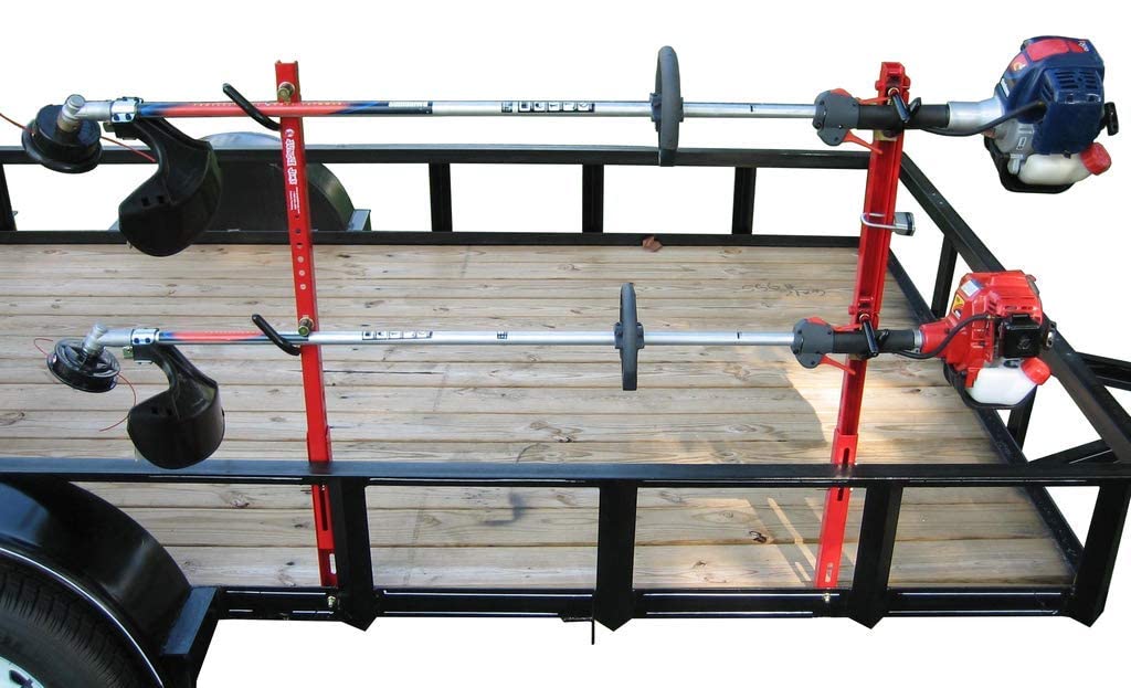 Jungle Jim's wall mount kit installed on an open trailer