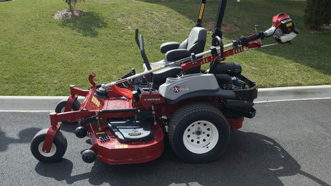 2-year weld warranty on Jungle Jim's ZTR-TR trimmer rack