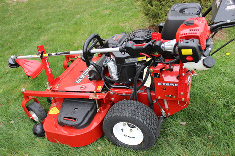 Jungle Jim's Mower Trimmer Rack secures your trimmer for smooth transport across job sites.