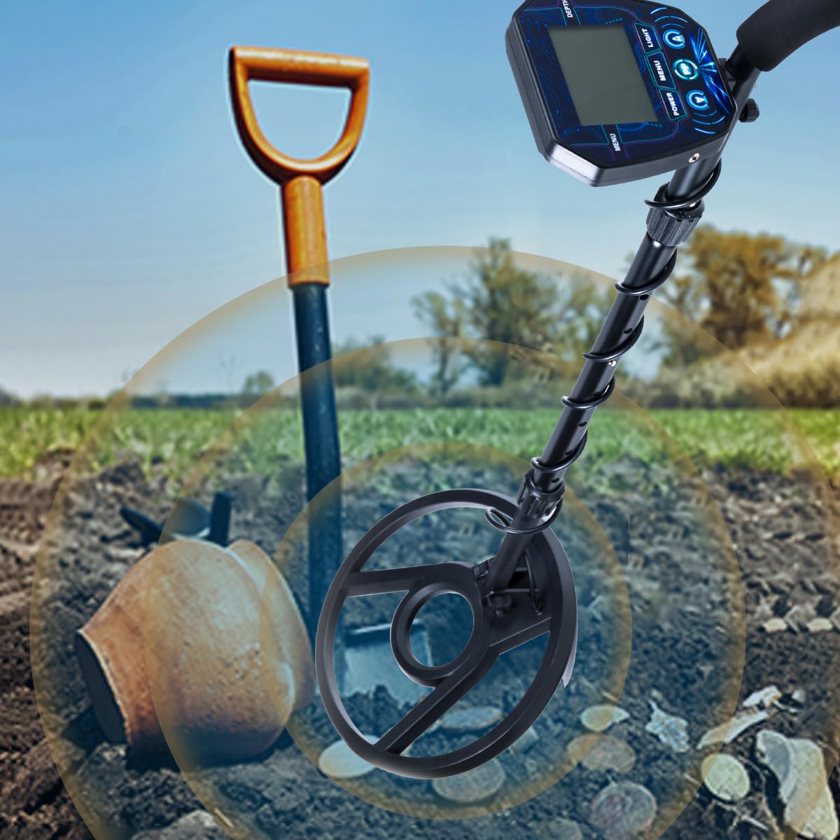 JuniHo LCD depth and battery status help plan your next target