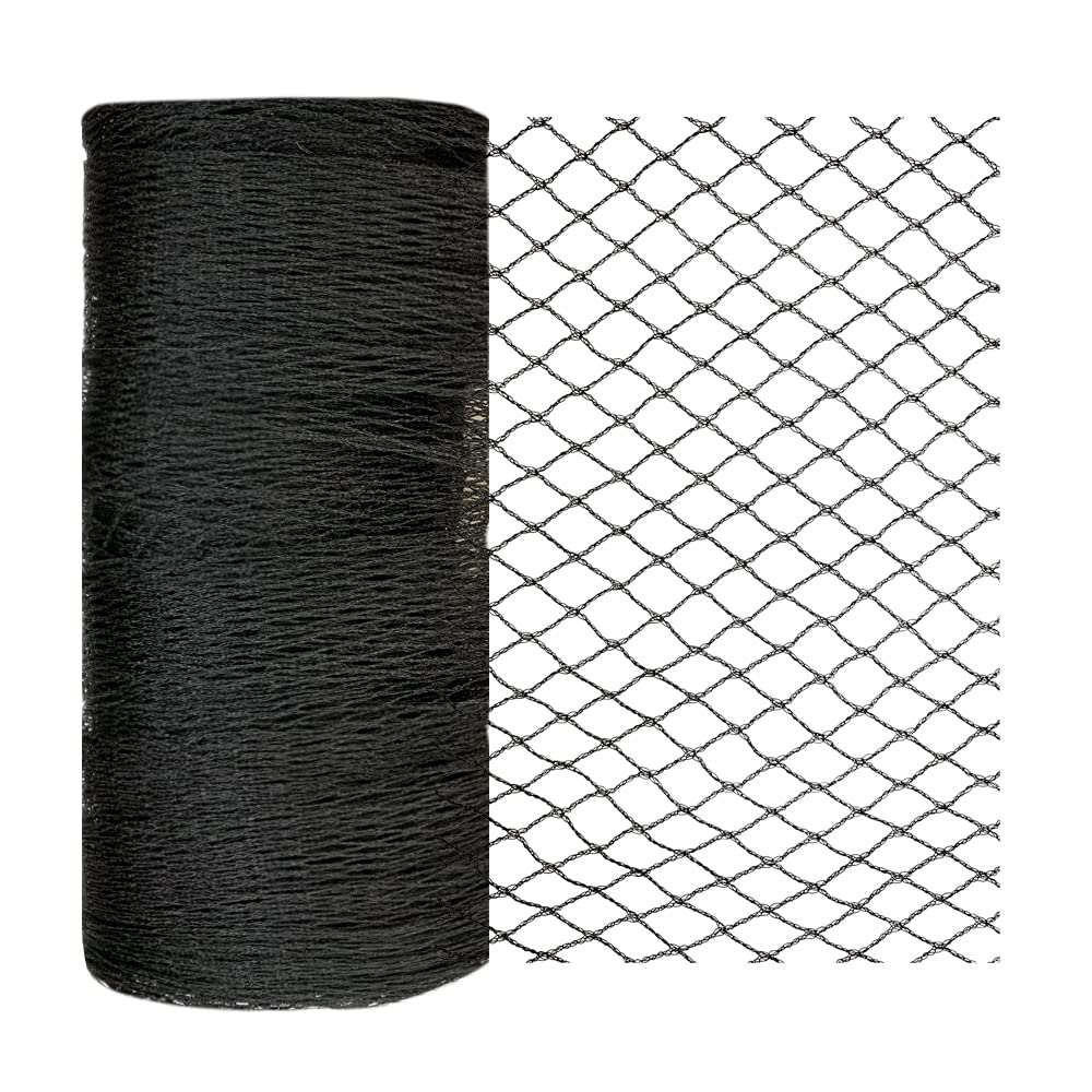 JUNKOGO Bird Netting 75x100ft roll protects fruit trees and vegetables.