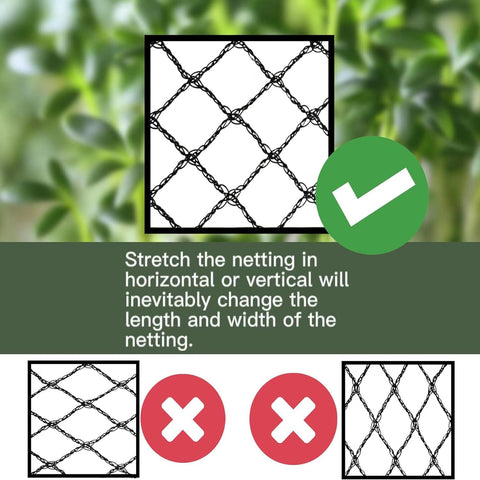JUNKOGO diamond-knit netting is reusable across seasons