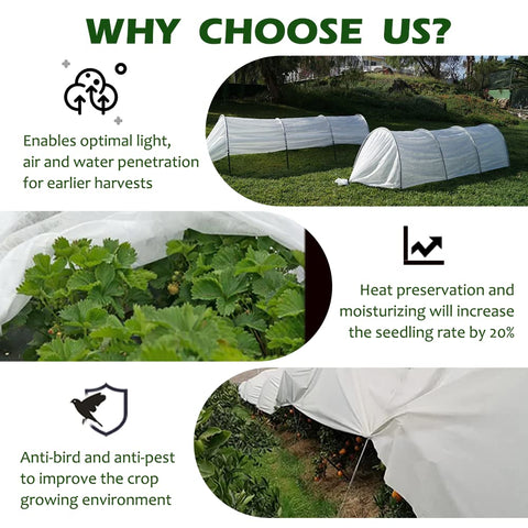 JUNKOGO reusable frost cloth for outdoor plants simplifies seasonal protection.