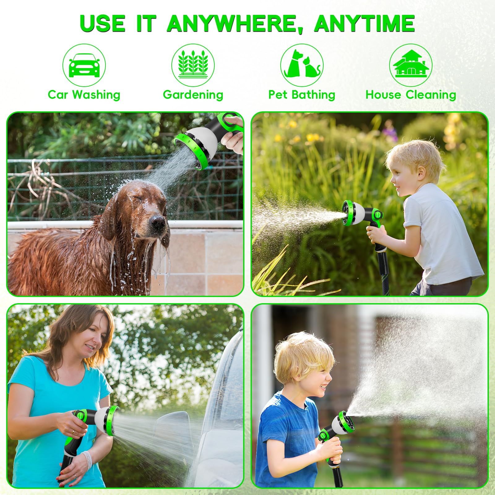 Junredy extendable reach when paired with other hoses up to 200ft.