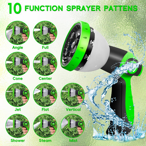 Junredy lightweight garden hose ideal for lawn care, car cleaning, and RV upkeep.