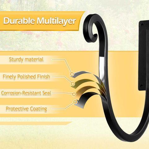 JUNSHUO wall-mounted hose holder installed on an outdoor wall.