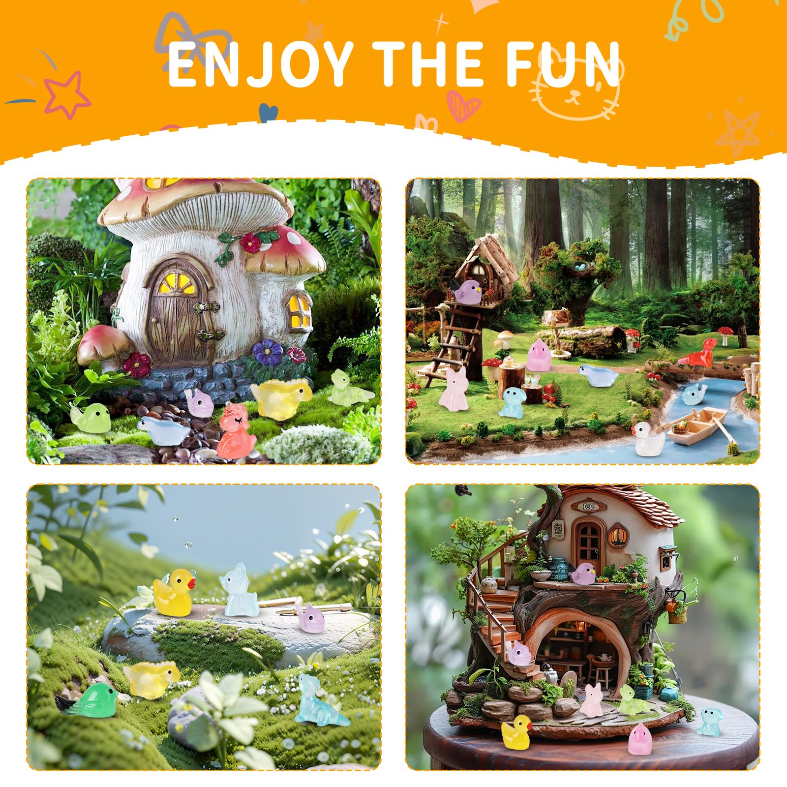 Junware glow mini resin seahorse enhances coastal miniatures and aquarium displays