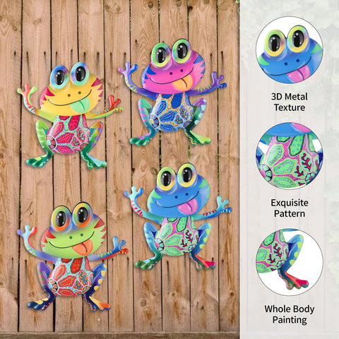 Junware wall frogs weatherproof coating prevents fading suitable for garden and porch