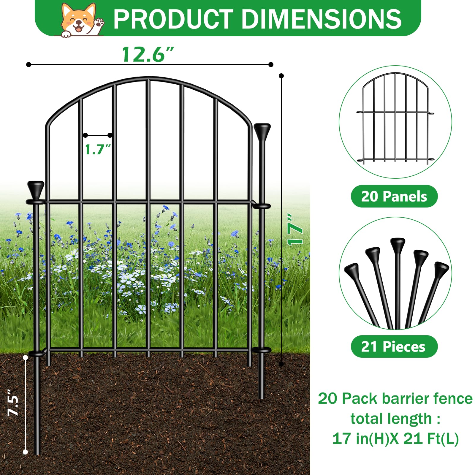 JUNYAO arched decorative fence design enhances borders with elegant style.