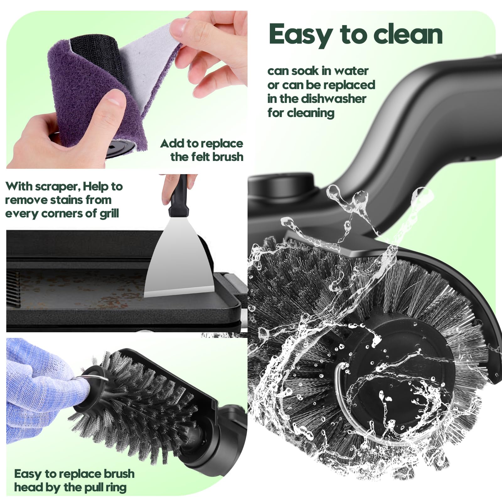 Juome gloves and USB-C cable ensure safe, easy maintenance.