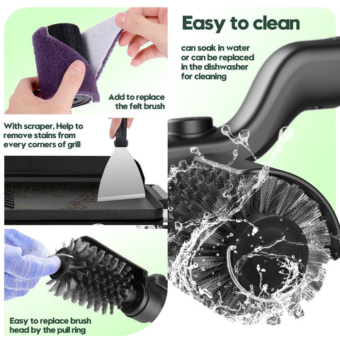 Juome gloves and USB-C cable ensure safe, easy maintenance.