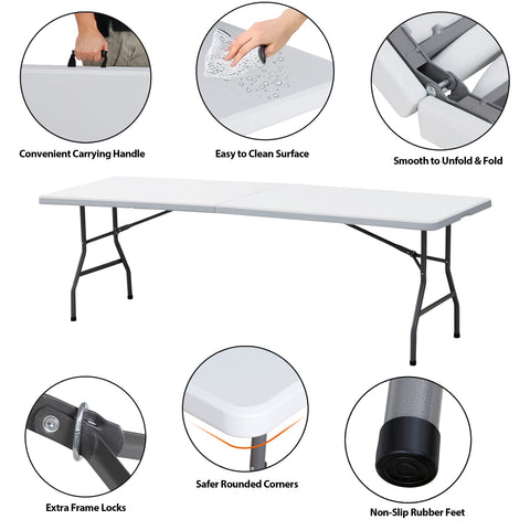 Arc welded tubes connect table legs for enhanced durability