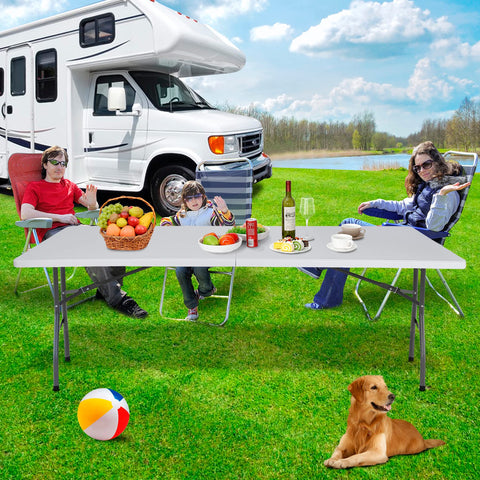 JupiterForce table ideal for dining, camping, and multiuse setups