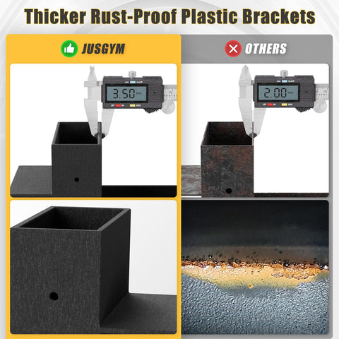 Jusgym adjustable firewood storage on various surfaces