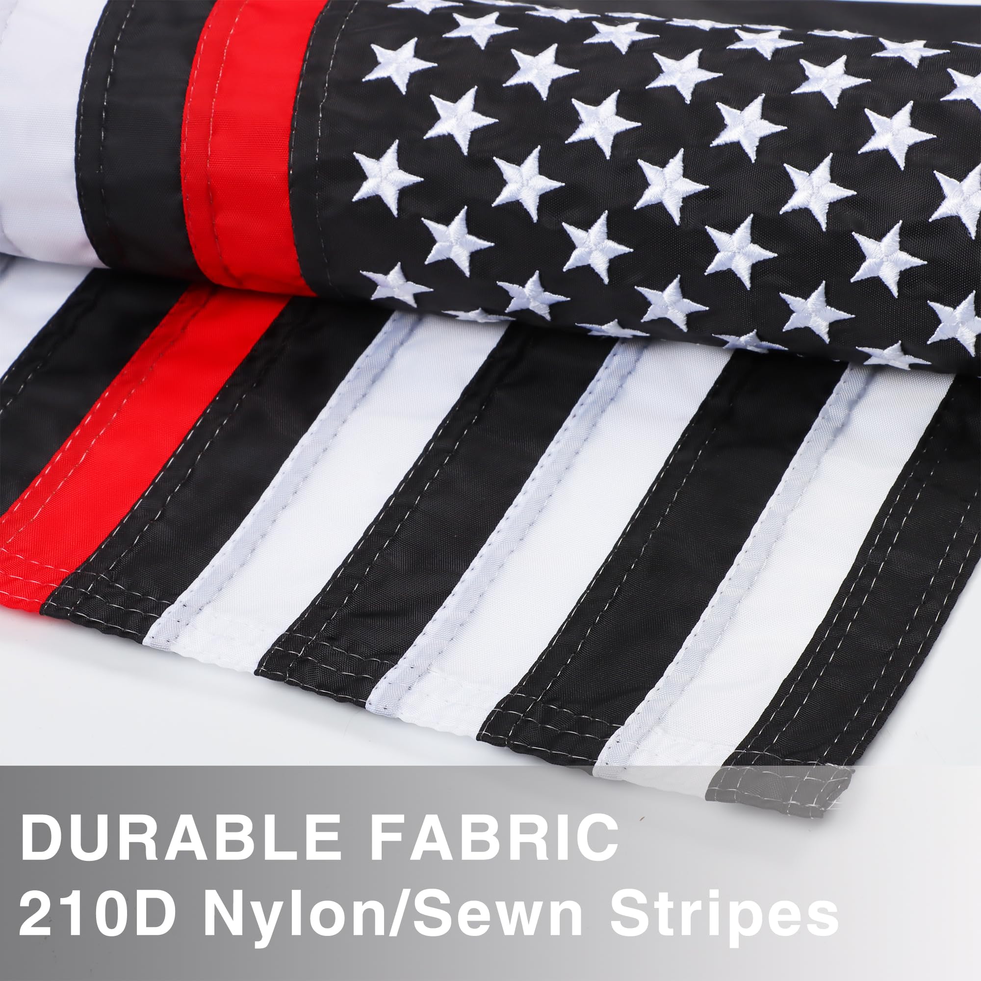 JUSHEN durable flag with 210D nylon resists weather and fading.