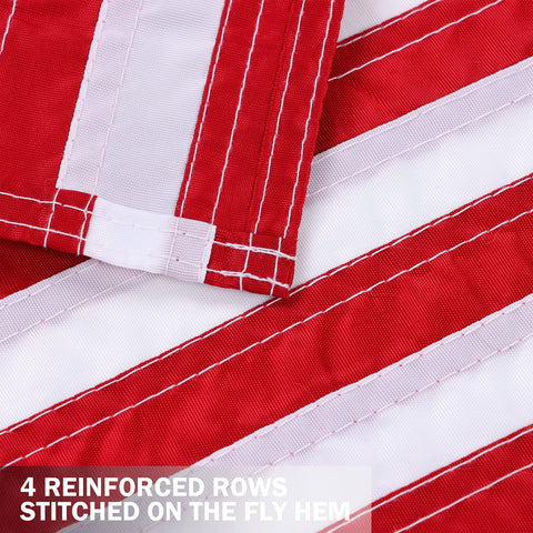 JUSHEN 210D nylon flags dry quickly during rain showers.