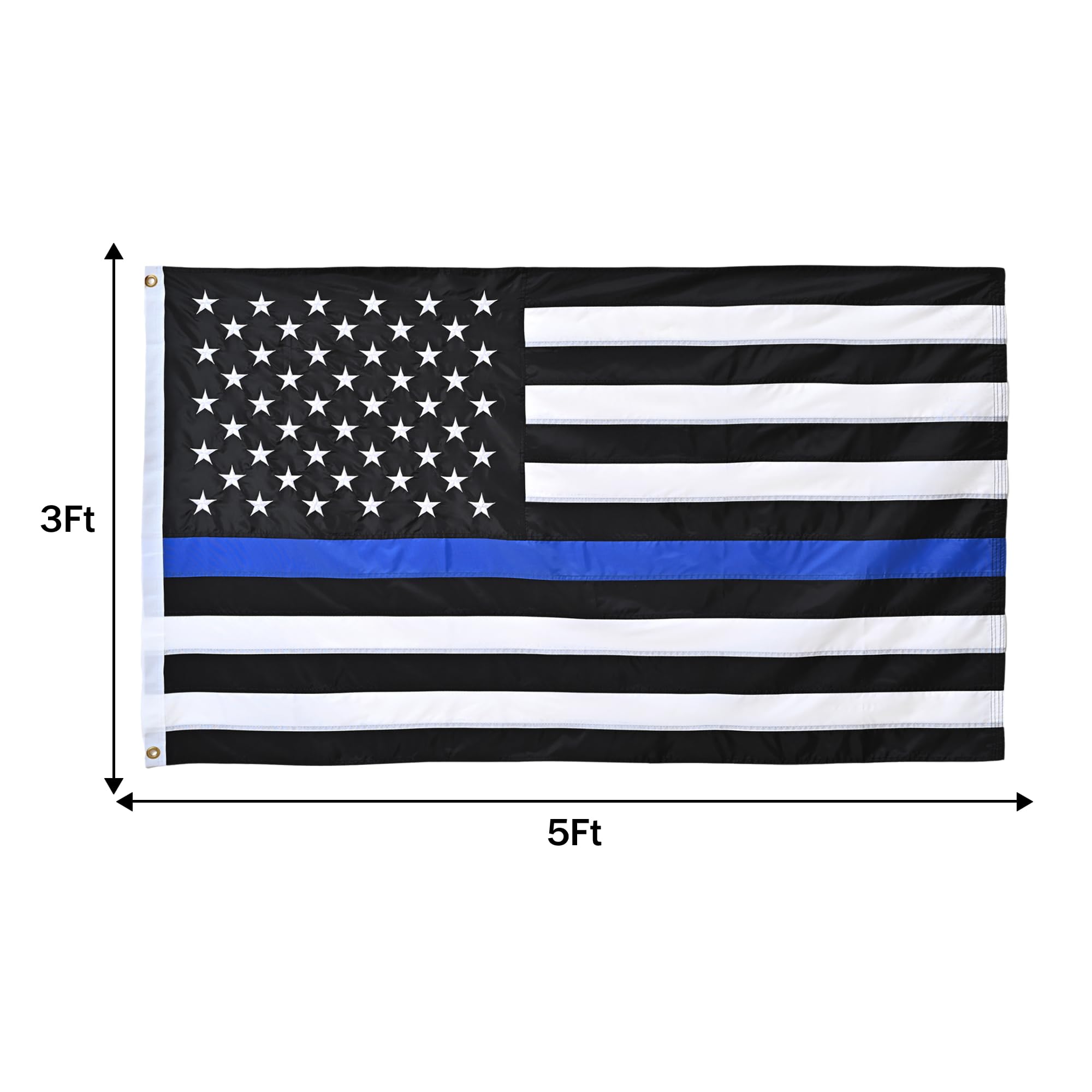 JUSHEN heavy-duty nylon flag built to withstand weather