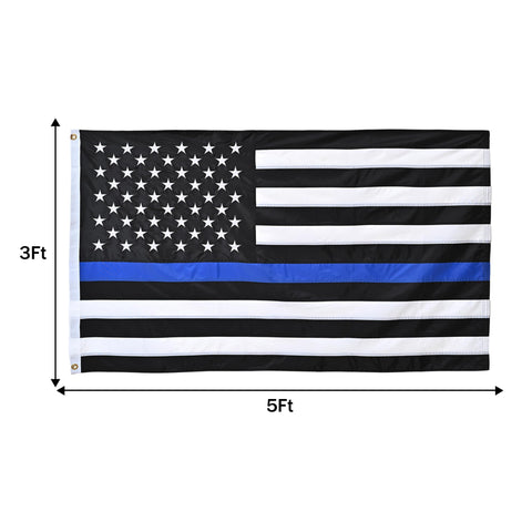 JUSHEN heavy-duty nylon flag built to withstand weather