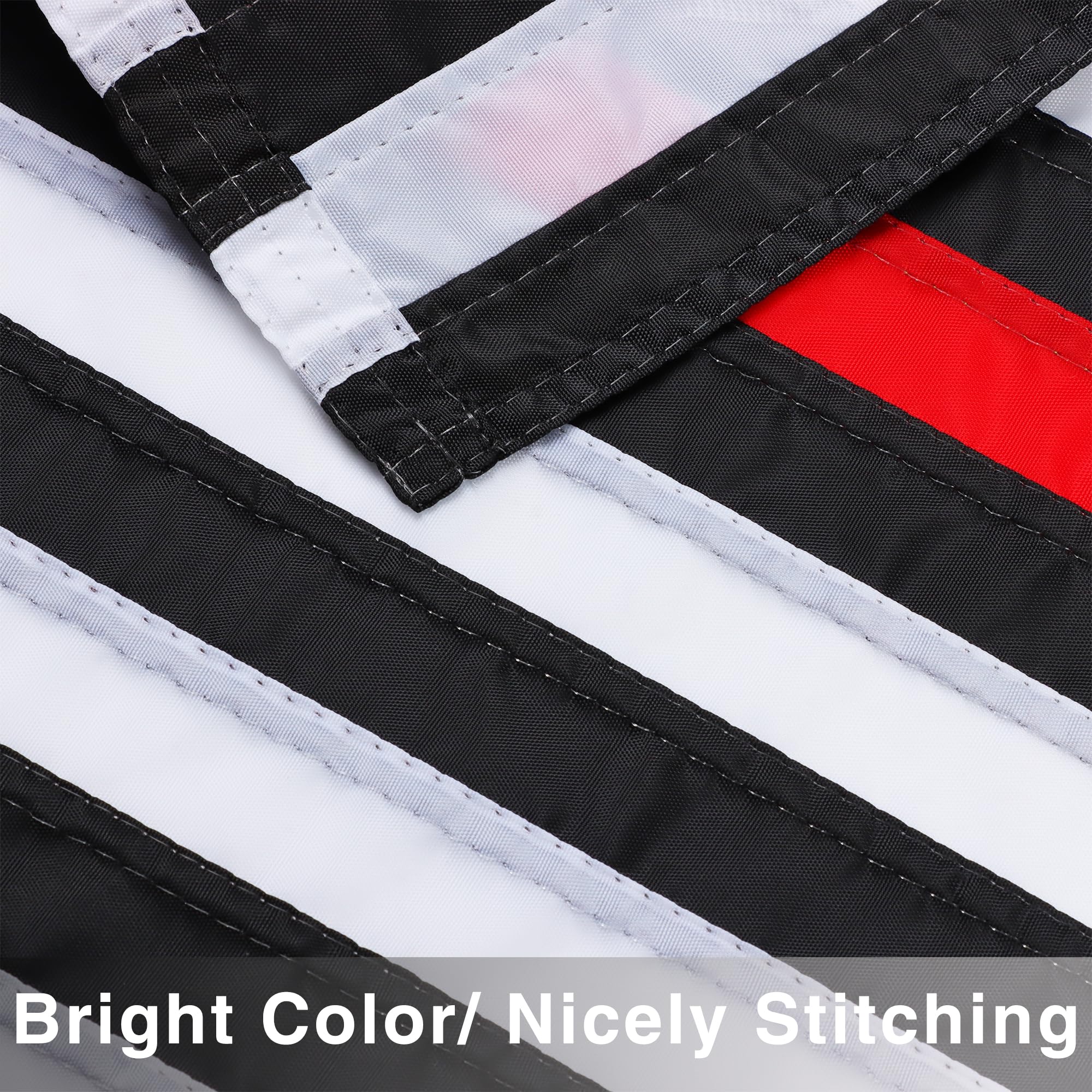 JUSHEN UV-resistant color flag remains bright in sun and seasons.