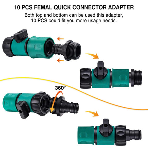JUSONEY rubber washers pack ensures leak-free connections.
