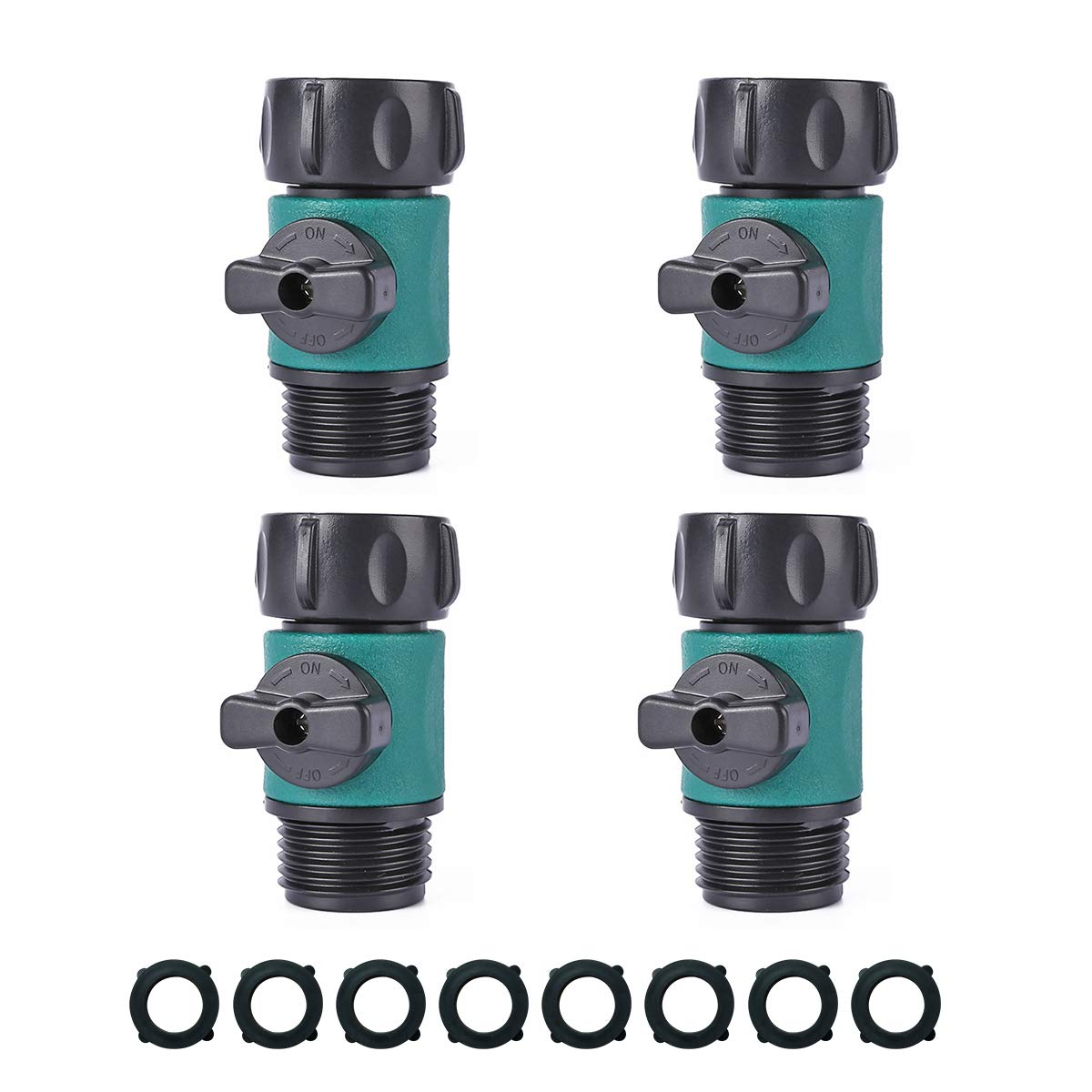 JUSONEY shut-off valve assembly with quick quarter-turn control.