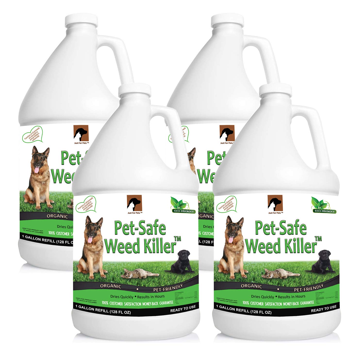 Just For Pets Weed Killer Spray bottle ready-to-use for easy garden weed control
