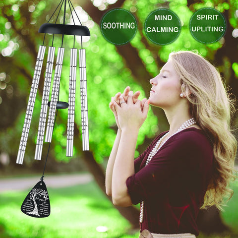 JUST FOR WIND sympathy wind chimes in gift box offer a ready-to-gift memorial keepsake.