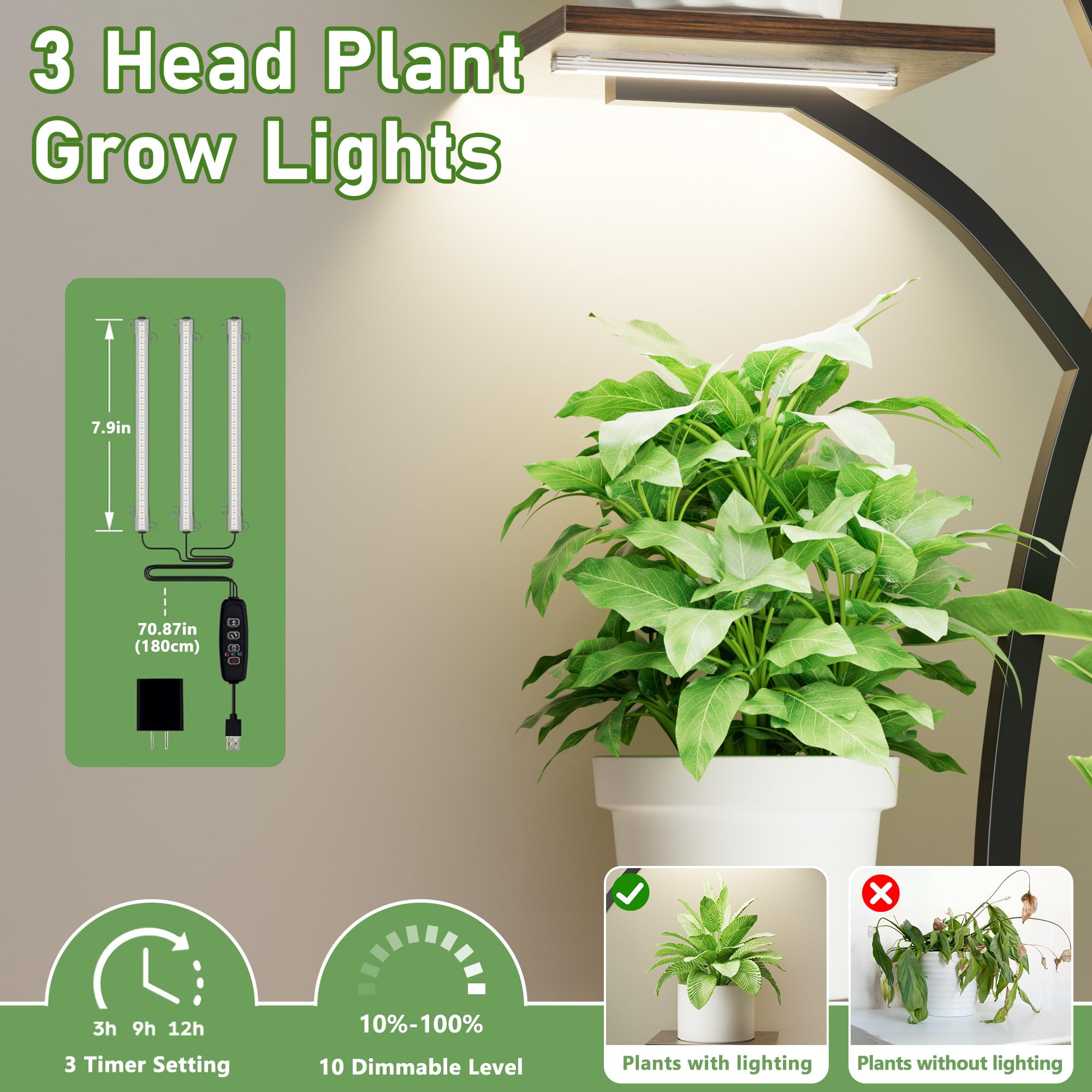 JUSTOGO black metal display shelves blend with living room decor and plants.