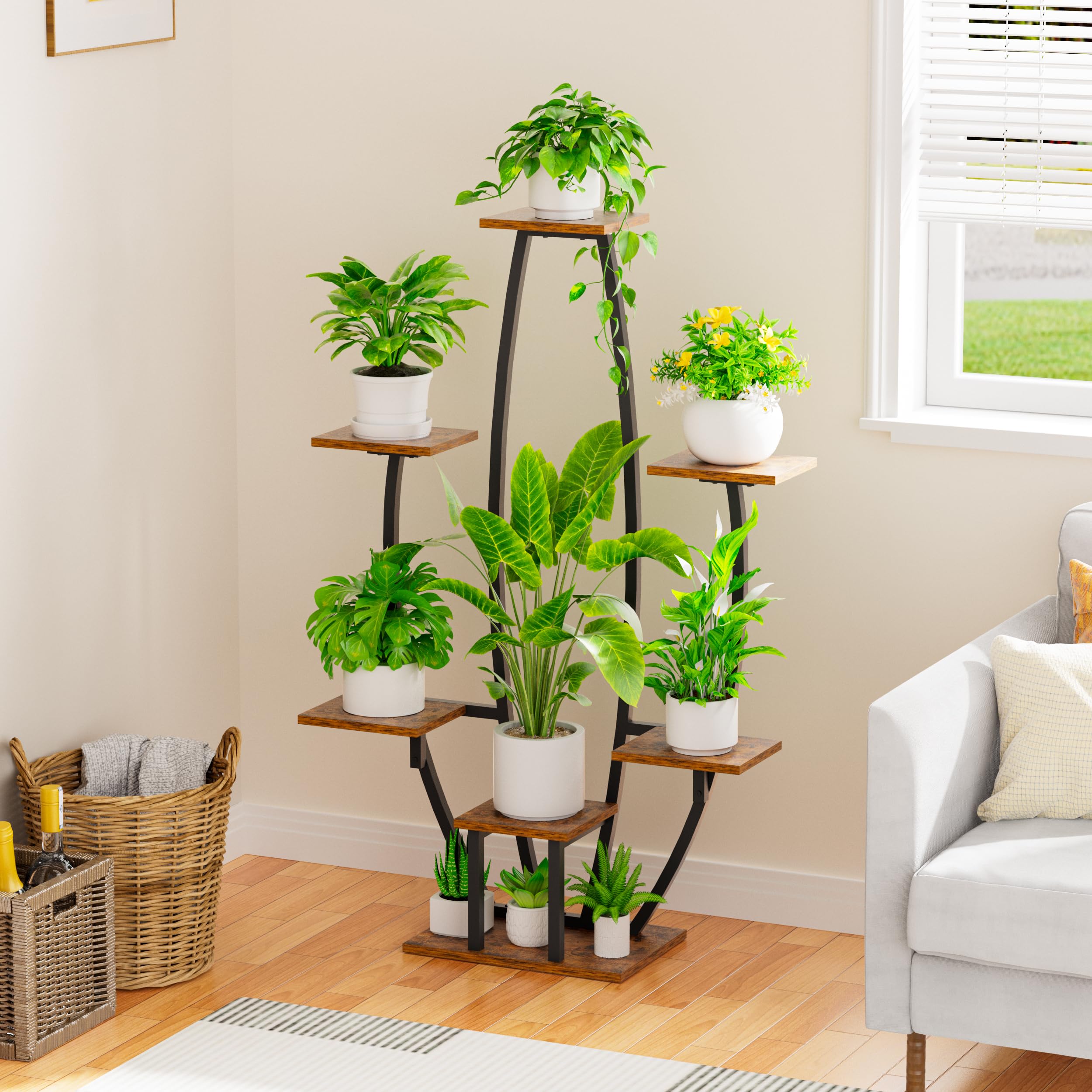 JUSTOGO Plant Stand assembly instructions easy setup with included tools