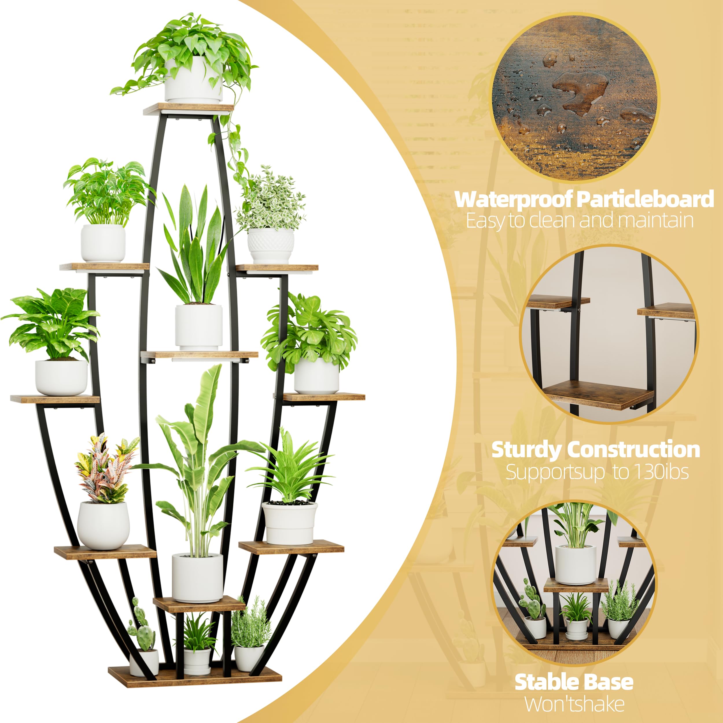 JUSTOGO plant stand includes assembly tools for quick setup.
