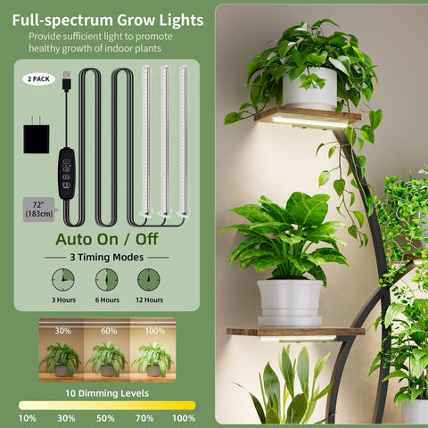 JUSTOGO corner-living-room-setup showcases tall plant stand adding a vibrant green accent