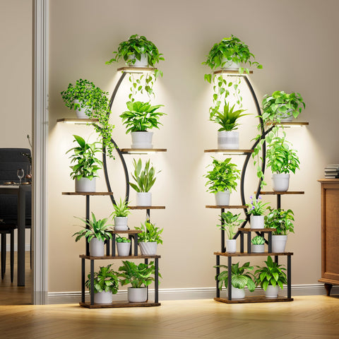 JUSTOGO plant stand grow lights illuminate indoor plants for healthy growth