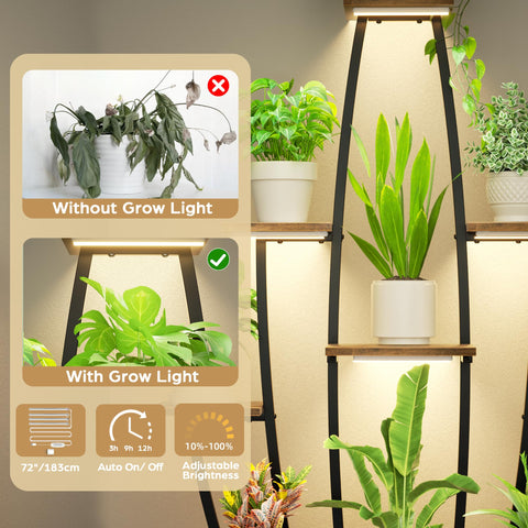 JUSTOGO plant stand heavy-duty construction holds large specimens securely.