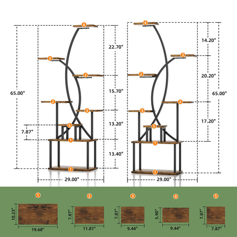 JUSTOGO top-shelf-close-up highlights durable 0.85mm iron pipes
