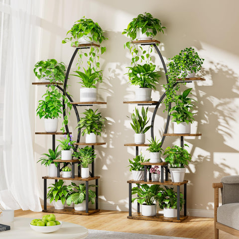 JUSTOGO two-pack-package ideal for matching room decor and multiple plant corners