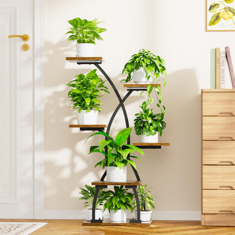 Justogo sturdy metal frame supports multiple pots with rust resistance