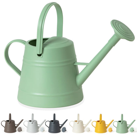 JUSUFU 1-gallon watering can with ergonomic handle for easy indoor watering