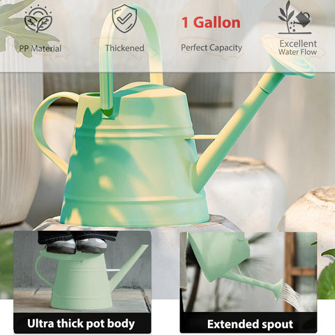 Durable plastic construction of the JUSUFU watering can