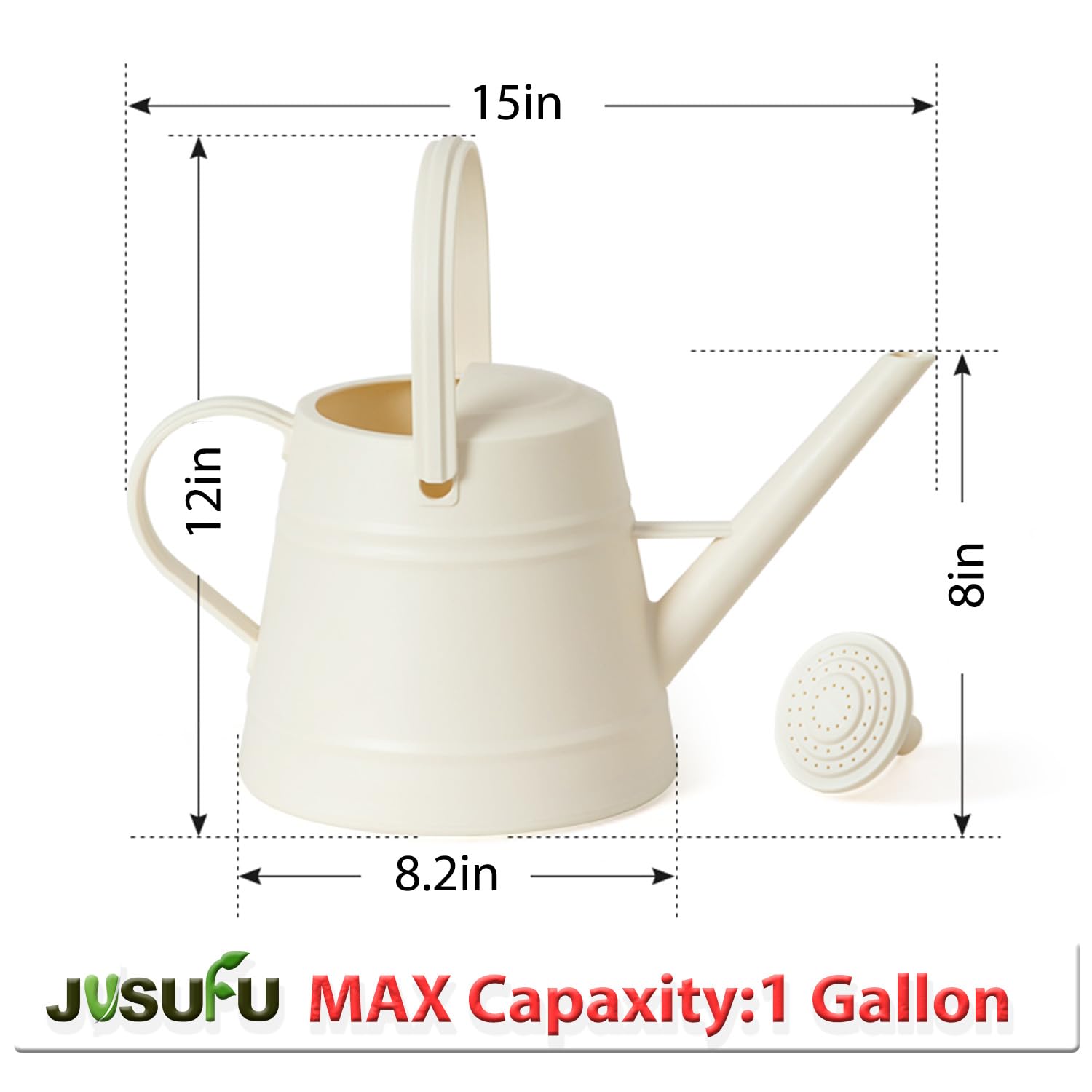 JUSUFU indoor-outdoor watering can shows versatility for year-round plant care.