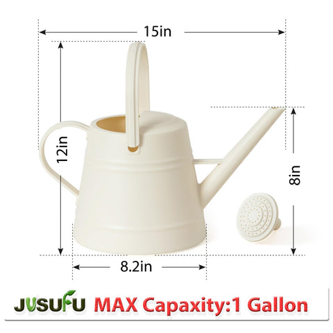 JUSUFU indoor-outdoor watering can shows versatility for year-round plant care.