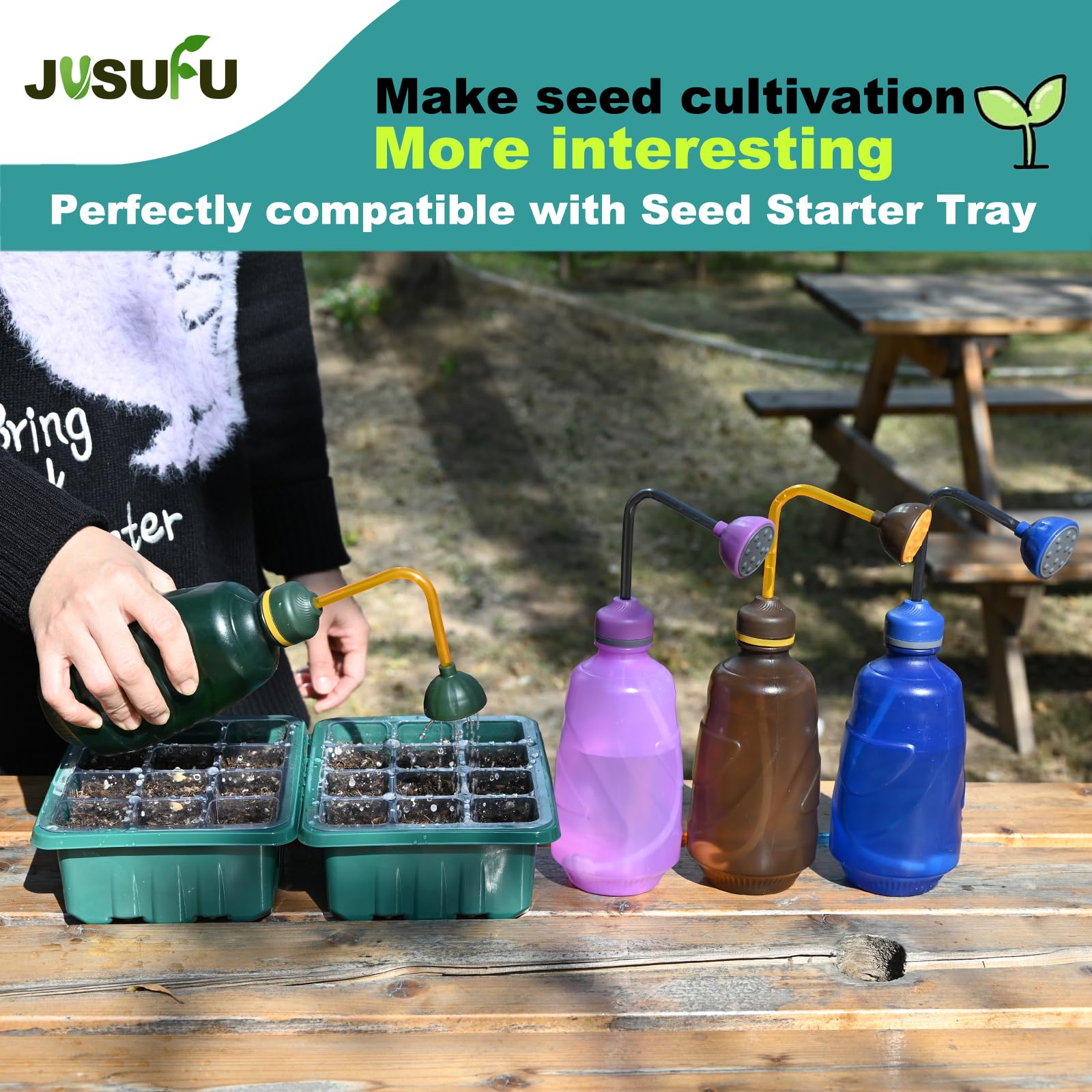 JUSUFU compact handheld design fits comfortably for quick daily use.