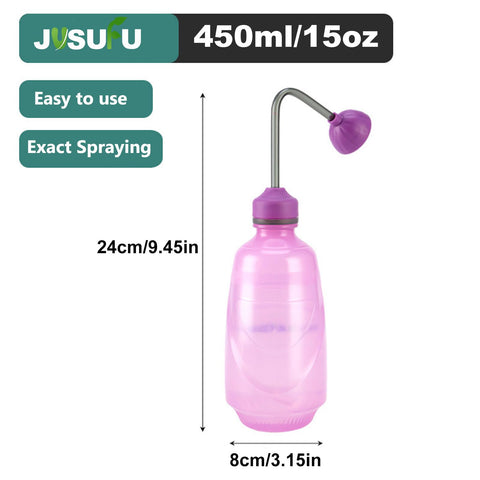 JUSUFU herbs-balcony purple watering can for balcony garden tasks.