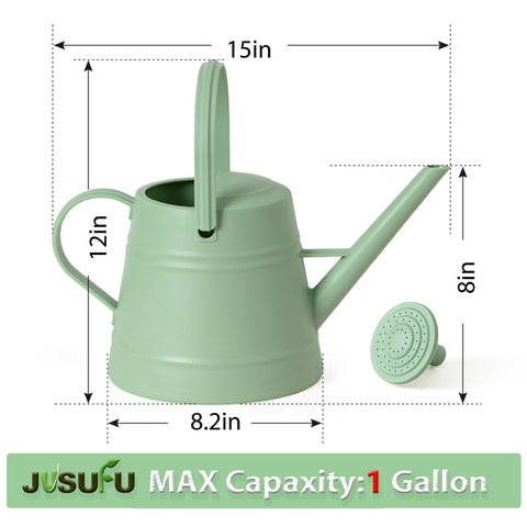JUSUFU watering can designed for indoor use with balanced grip