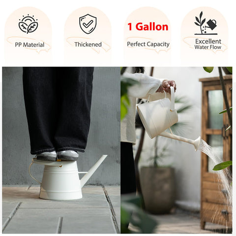 JUSUFU removable-spout watering can enables adjustable irrigation with no spills.