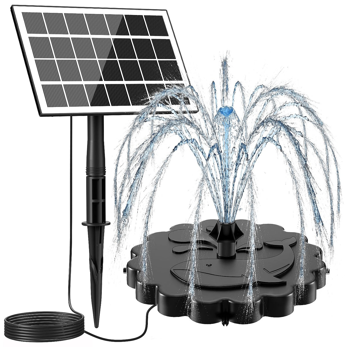 JuTai detachable floating plate enables seamless fountain and standalone pump use.