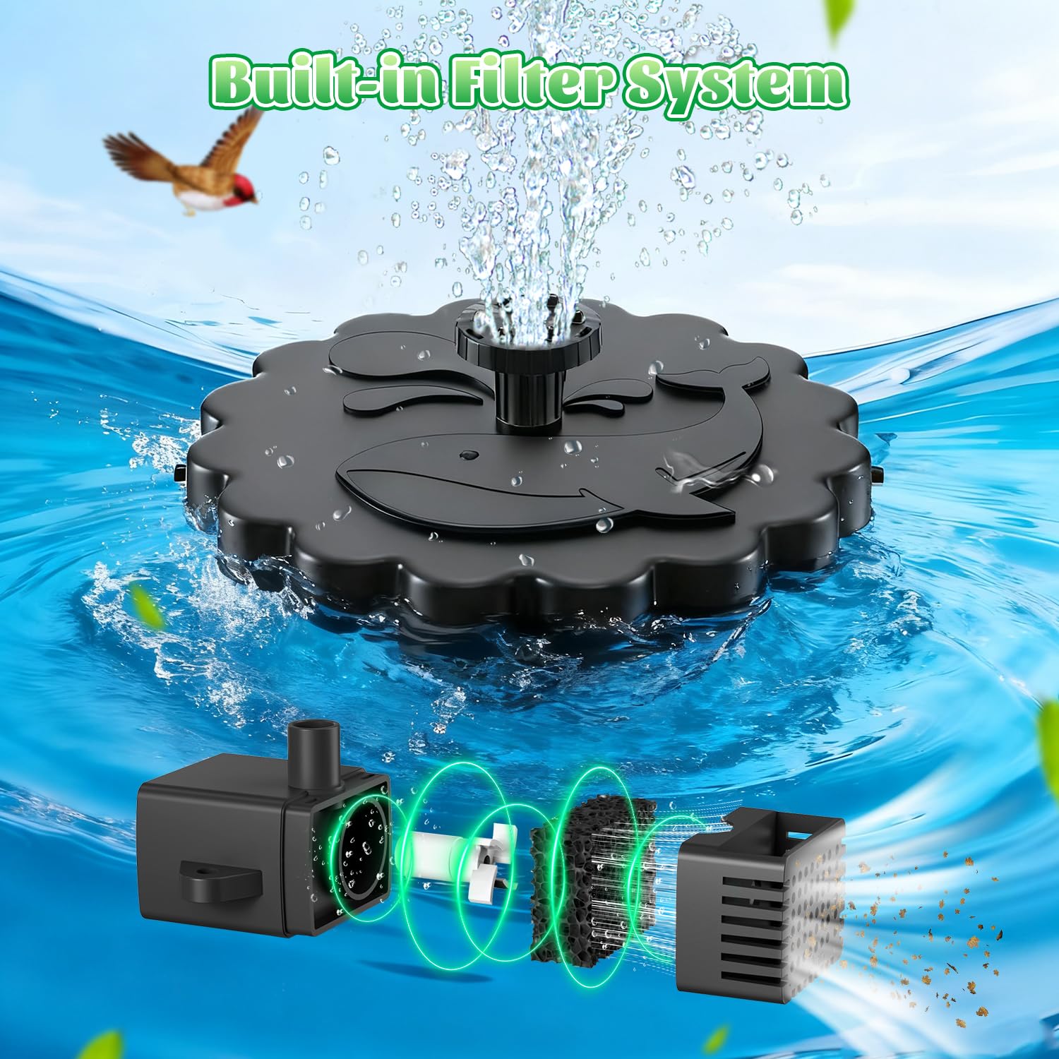 JuTai dual installation options for fixed soil stake or surface panel.