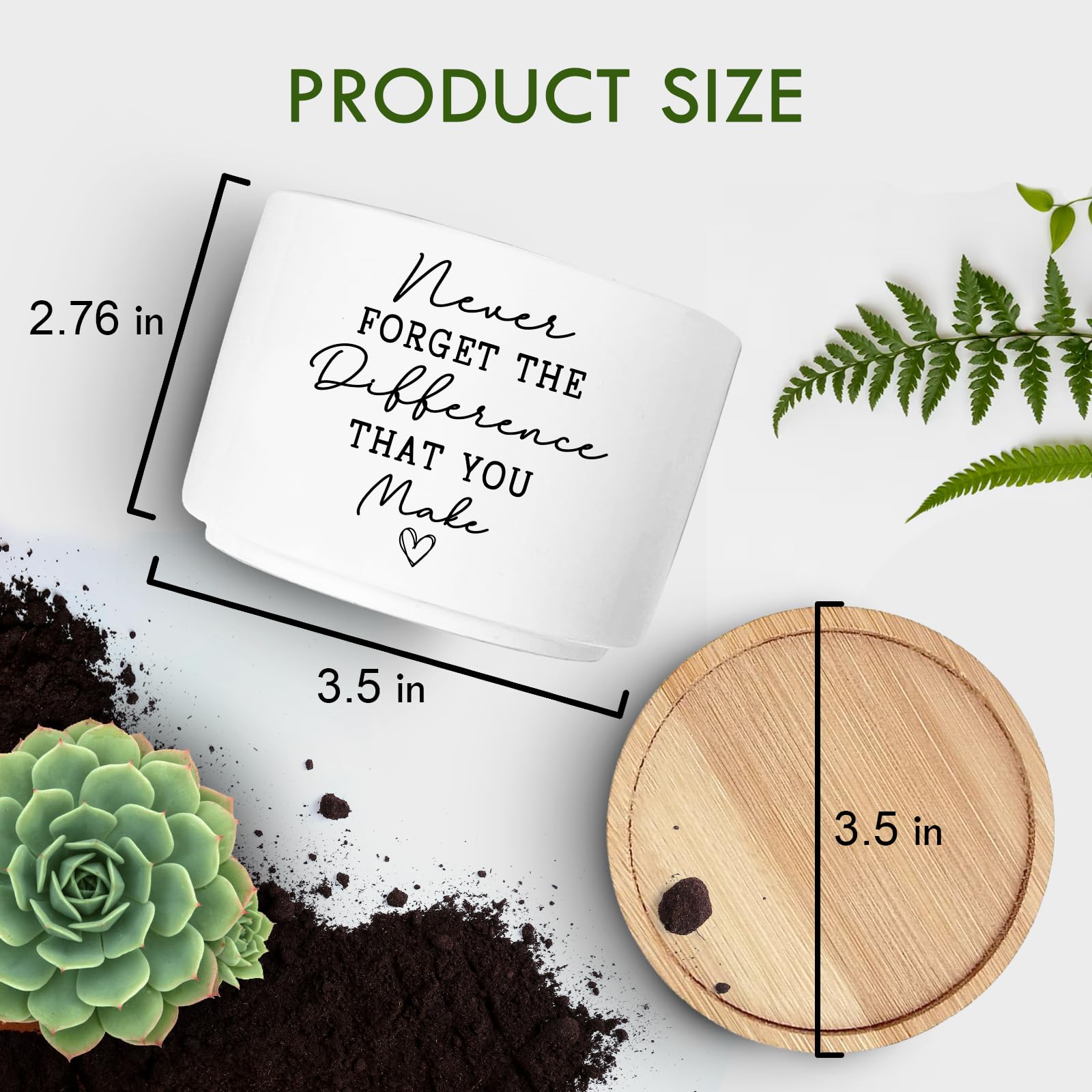 Jutasty compact desk succulent pot fits small spaces for desks or shelves.